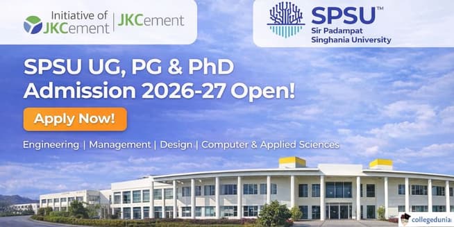 Sir Padampat Singhania University Admission 2026 Begins; Check Details Here